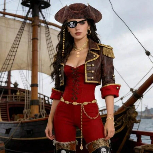 Womens Pirate Costume Accessories Set