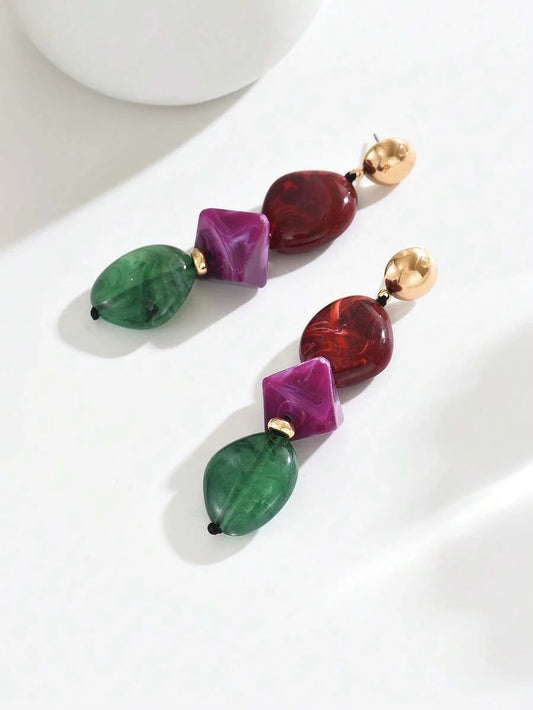 Bohemian Gold Drop Earrings
