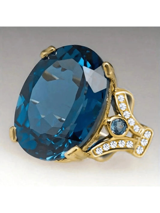 Boho Red Cubic Zirconia Ring