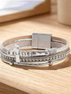Bohemian PU Leather Cross Bracelet