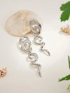Retro Gold Abstract Spiral Earrings