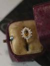 Vintage Crocodile Eye Sterling Silver Ring