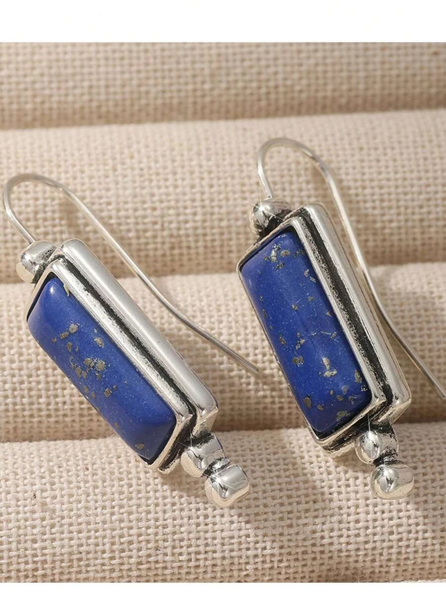 Minimalist Rectangular Dangle Earrings