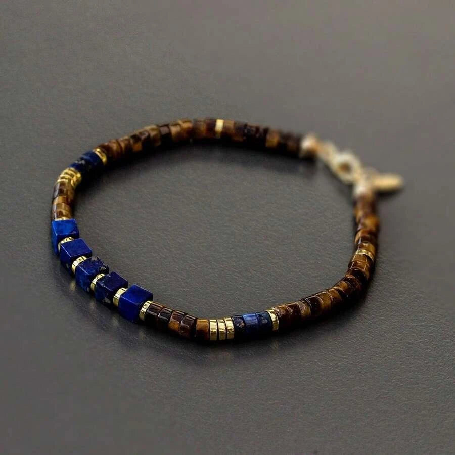 Gemstone Men's Beaded Bracelet