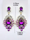 Retro Colorful Flower Stud Earrings