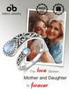 Sterling Silver Moonstone Spoon Ring