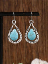Bohemian Turquoise Teardrop Earrings