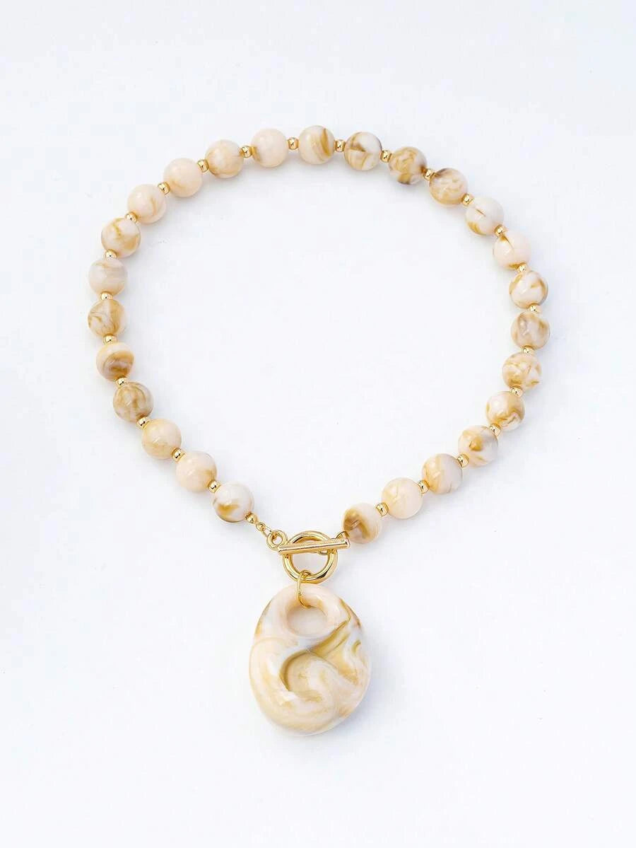 Bohemian Vintage Beaded Pendant Necklace