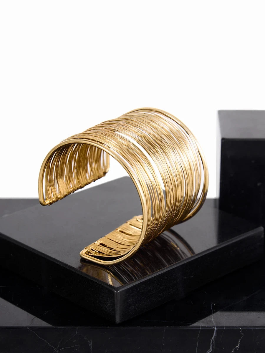 Gold Plated Wire Wrapped Bracelet