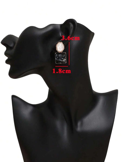 Square Drop Earrings