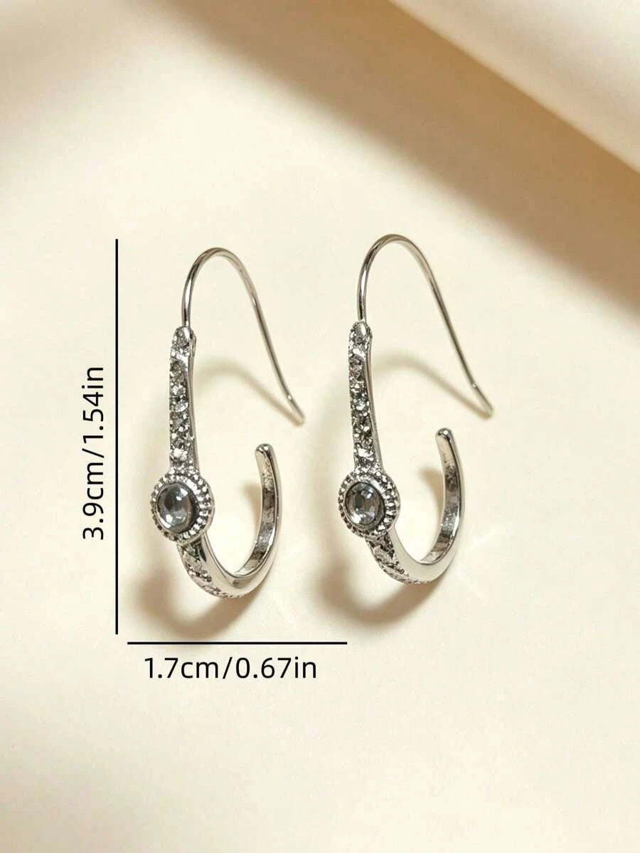 Vintage Bohemian Geometric Faux Opal Earrings