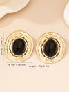 Vintage Textured Oval Pearl Earrings