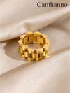 Gold Plated Stainless Steel Ring