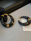 French Retro Asymmetrical Drop Earrings