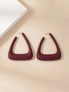 Geometric Design Hoop Earrings
