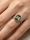 Vintage Green Cubic Zirconia Ring