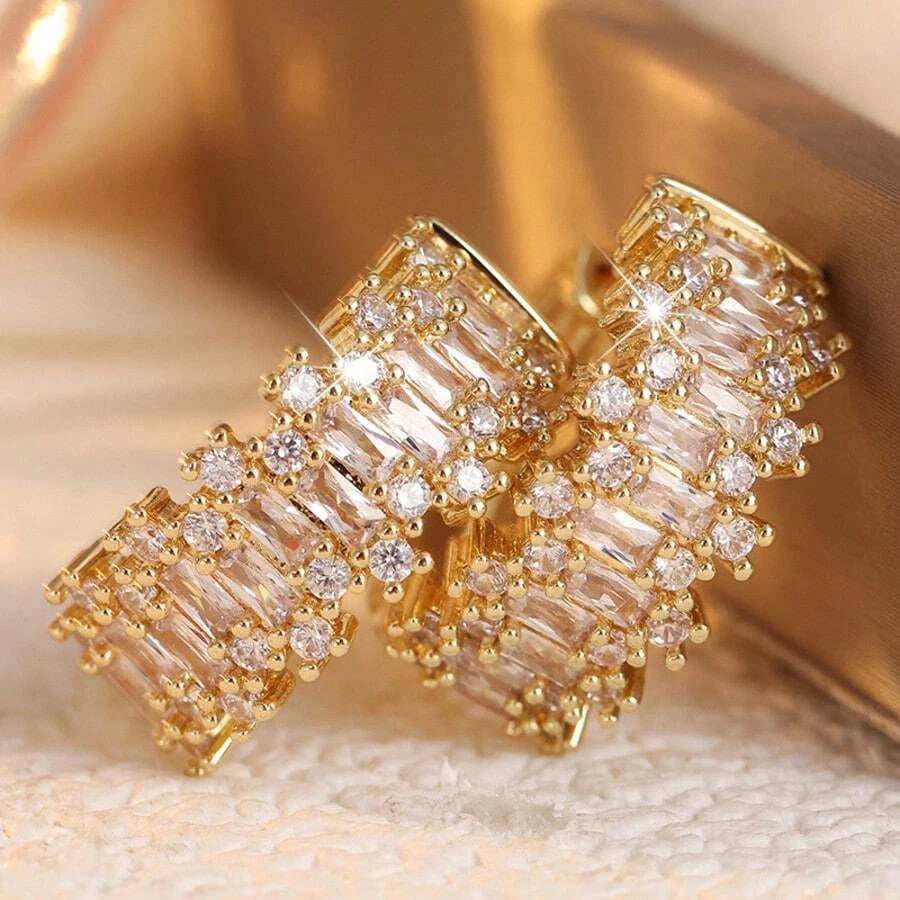 Synthetic Zirconia Women's Earrings