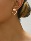 Minimalist Geometric Spiral Earrings