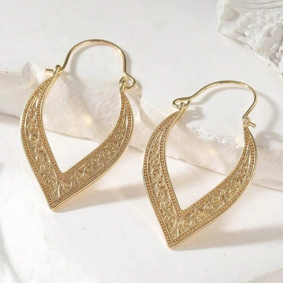 Classic Copper Hoop Earrings