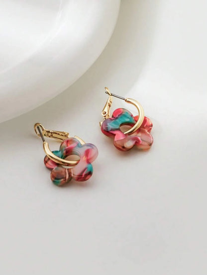 Five Leaf Clover Earring Studs