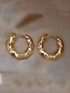Old Money Teardrop Hoop Earrings