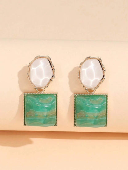 Square Drop Earrings