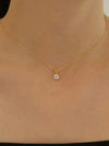 Gold Plated Cubic Zirconia Necklace
