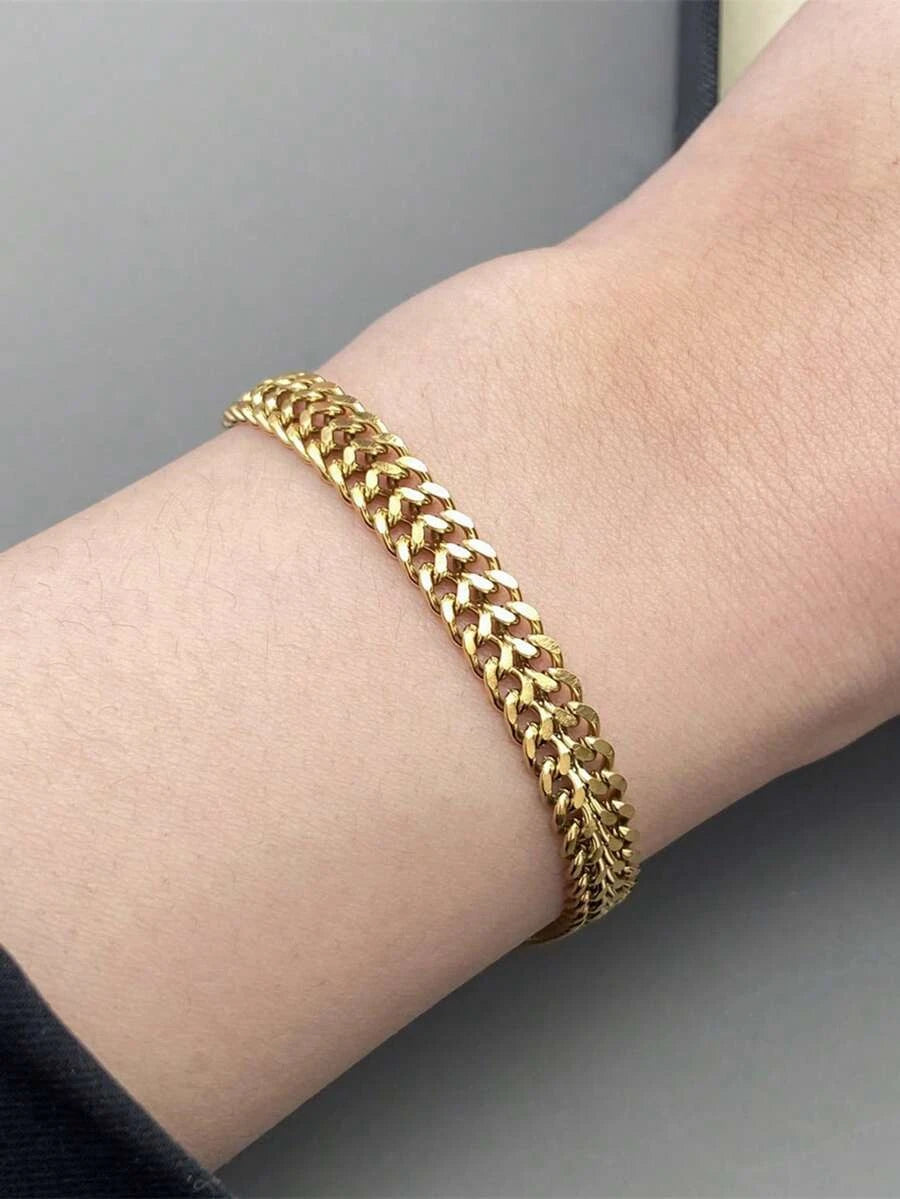 Waterproof Stainless Steel Wheat Chain Beach Bracelet