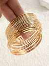 Bohemian Textured Bangle Bracelet Set