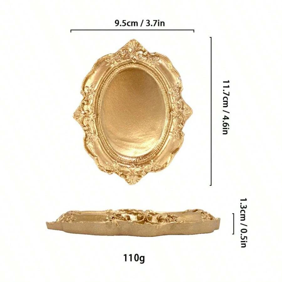 Vintage Gold Jewelry Tray
