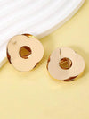 Geometric Old Money Gold Earring Studs