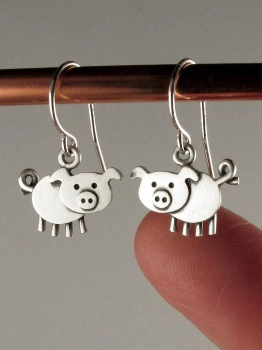 Vintage Bohemian Animal Pendant Earrings