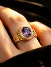 Oval Copper Promise Ring Set