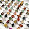 Vintage Natural Stone Ring Set