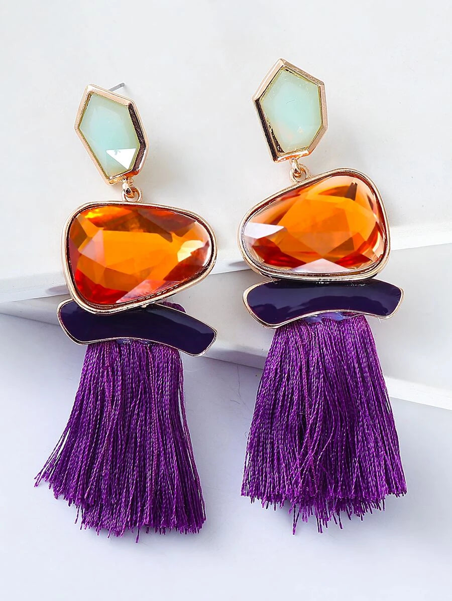 Juran Tassel Drop Earrings