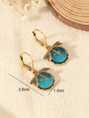 Vintage Dragonfly Crystal Drop Earrings