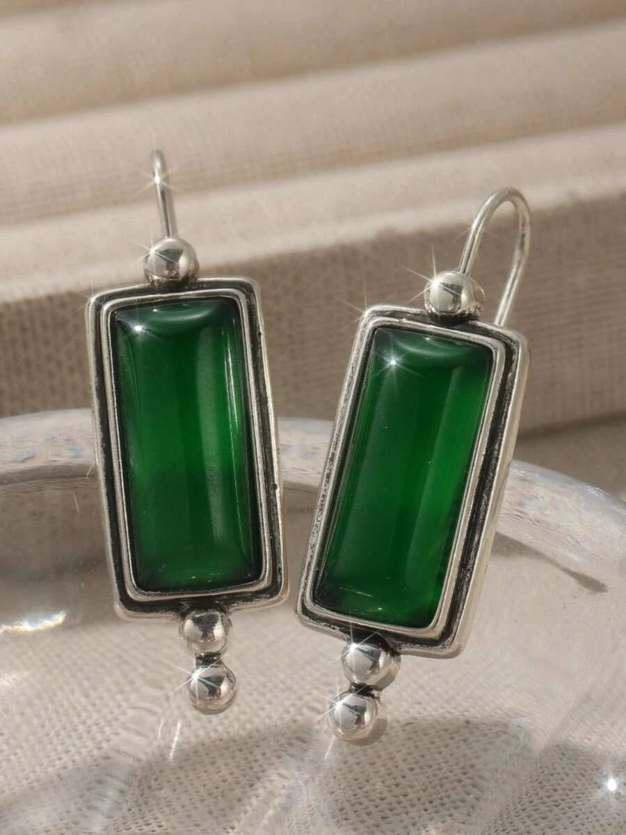 Minimalist Rectangular Dangle Earrings