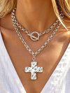 Vintage Bohemian Silver Layered Necklace Set