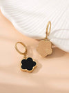 Metal Lucky Clover Pendant Earrings
