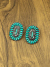 Western Style Turquoise Pendant Earrings