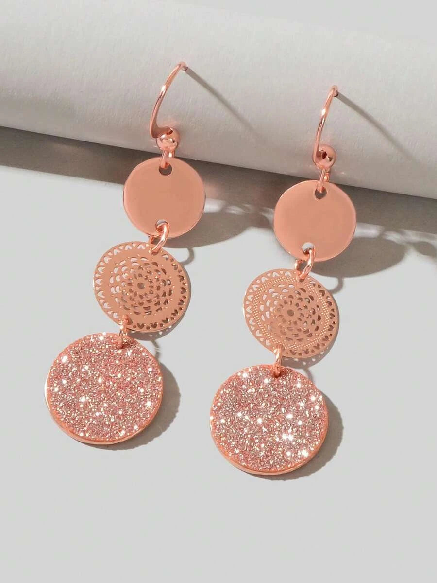 Retro Round Water Drop Earrings