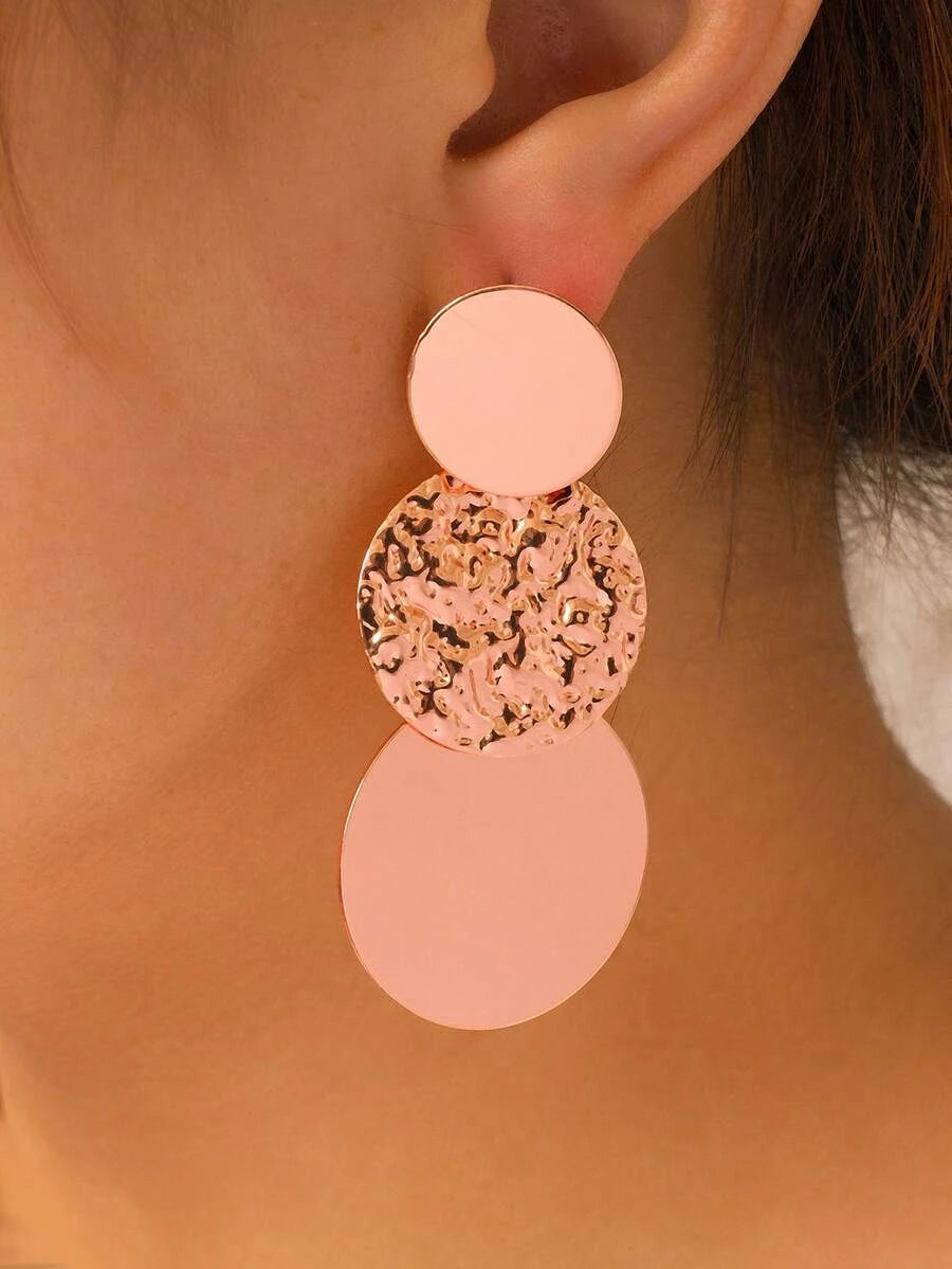 Circular Wave Pattern Fashion Earrings
