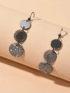 Retro Round Water Drop Earrings