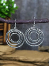Vintage Gold Multilayer Hoop Earrings