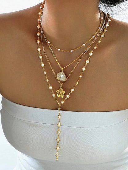 Leopard Print Pendant Necklace Set