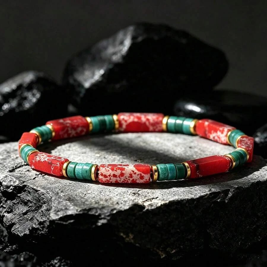 Red Emperor Stone Crystal Wealth Bracelet