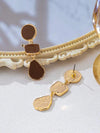 Vintage Geometric Asymmetrical Drop Earrings