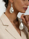 Vintage Minimalist Distressed Metal Disc Earrings