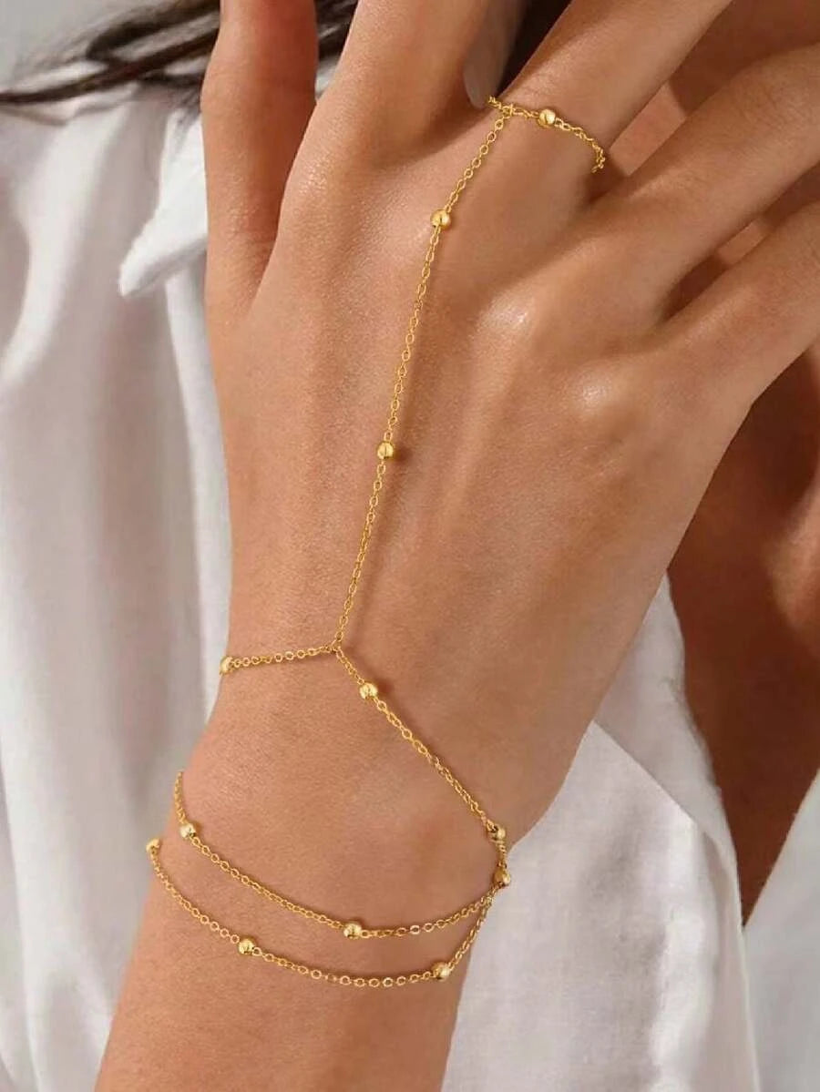 Minimalist Stainless Steel Finger Bracelet