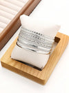 Bohemian Textured Bangle Bracelet Set
